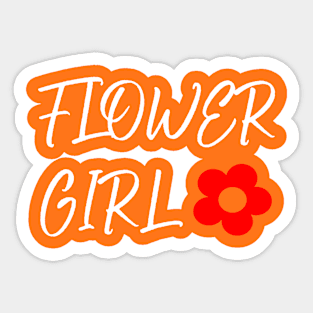 Flower Girl Sticker